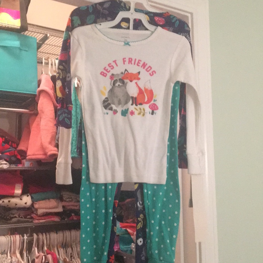 Carters 3T girls pajamas, brand new with tags.